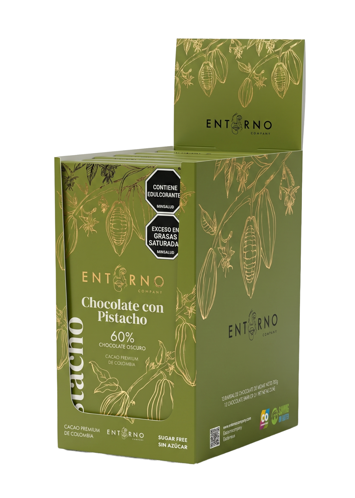 Chocolate de Pistacho x10